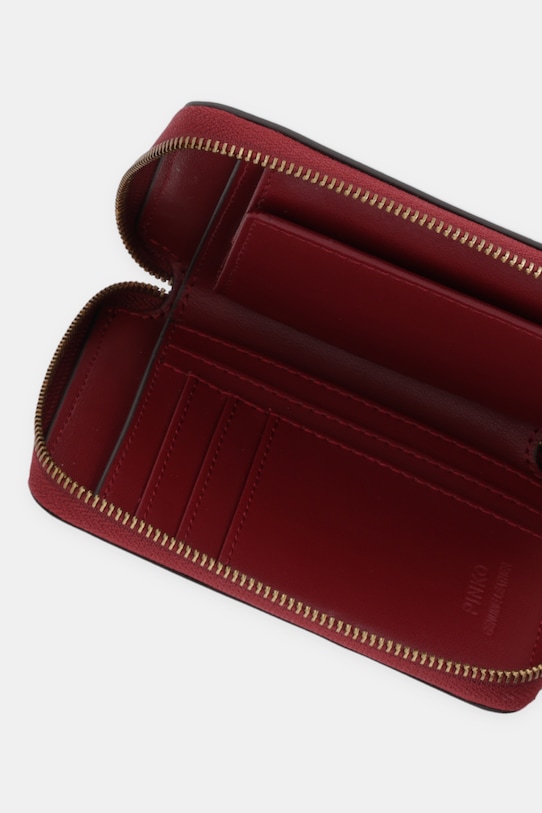 Akcesoria Pinko portfel skórzany 100249.A0F1 czerwony