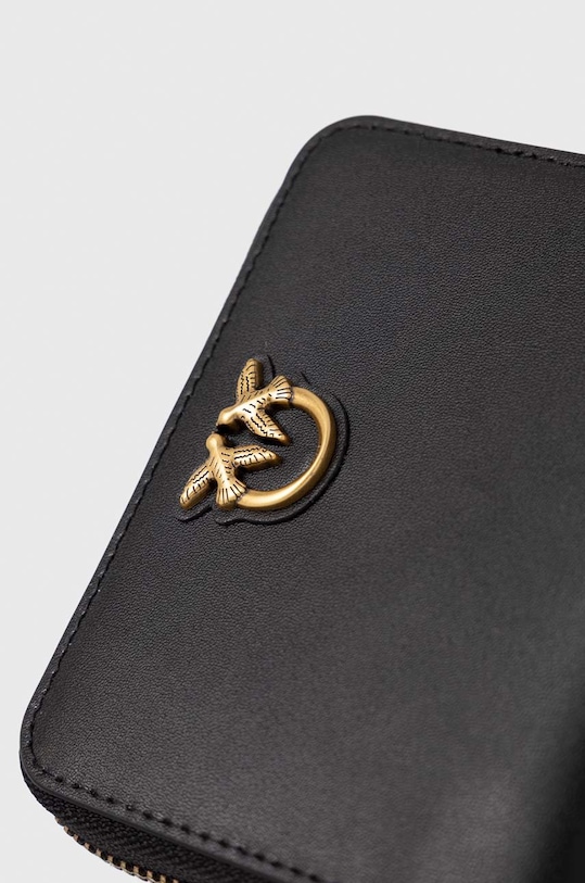 Δερμάτινο πορτοφόλι Pinko 100249.A0F1 μαύρο AA00