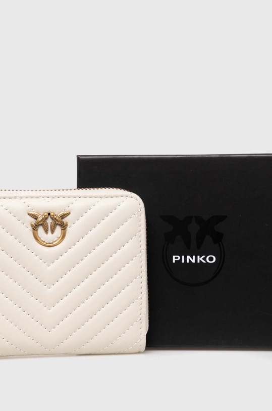 Pinko portfel skórzany 100249.A0GK beżowy