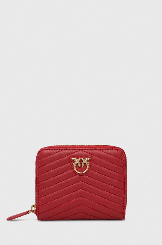 Шкіряний гаманець Pinko лицьова шкіра червоний 100249.A0GK