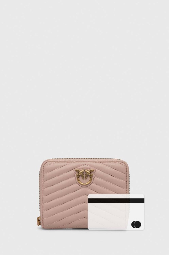 Pinko portfel skórzany 100249.A0GK różowy