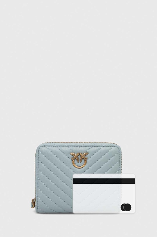 Pinko portfel skórzany 100249.A0GK niebieski