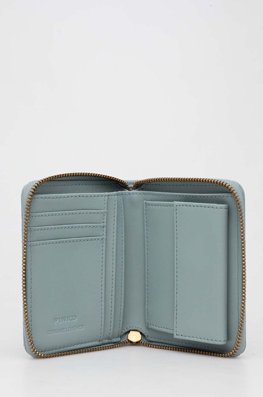 Pinko portfel skórzany niebieski 100249.A0GK