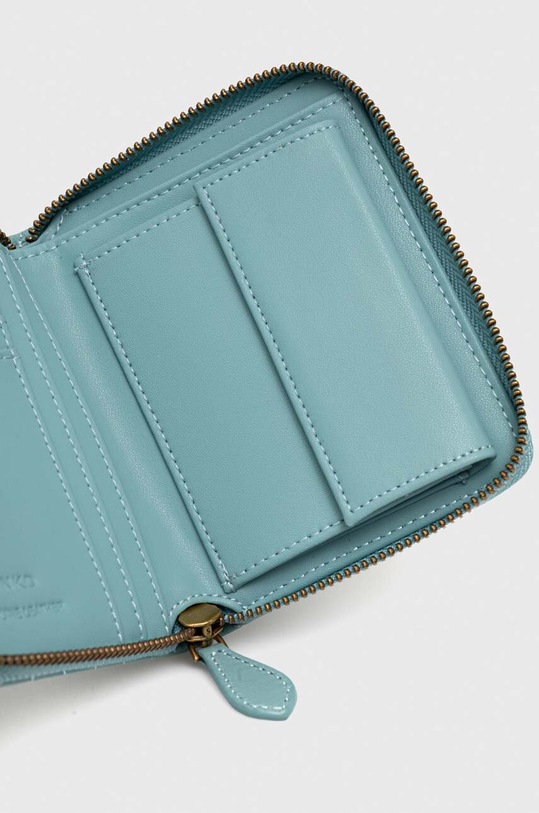 Pinko portfel skórzany niebieski 100249.A0GK