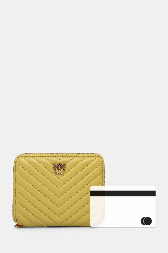 Pinko portofel de piele 100249.A0GK verde