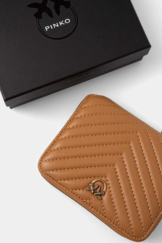 Kožni novčanik Pinko smeđa 100249.A0GK