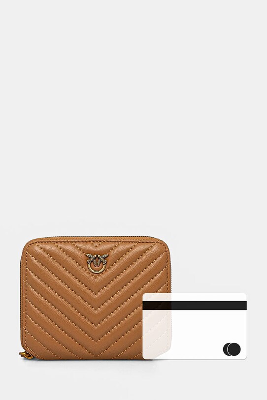 Шкіряний гаманець Pinko 100249.A0GK коричневий