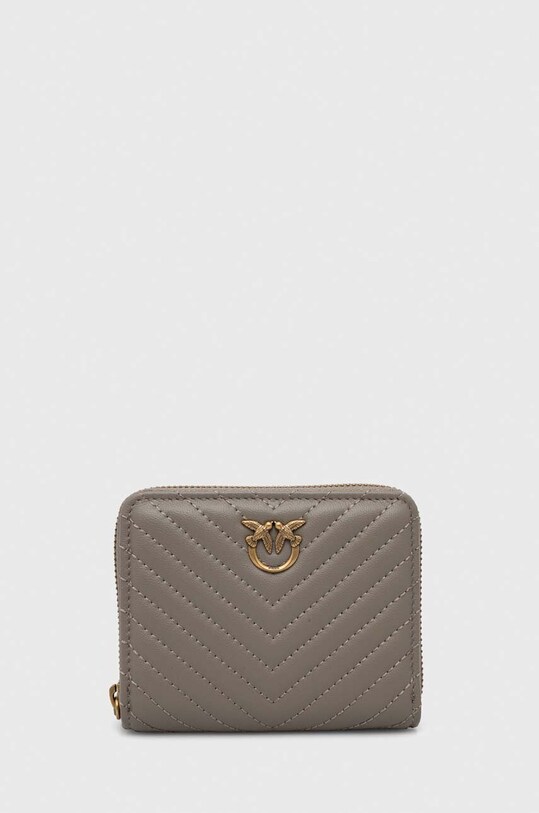 Pinko portofel de piele piele gri 100249.A0GK