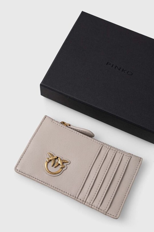 Kožená peněženka Pinko šedá 100251.A0GK