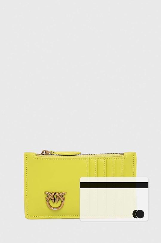 Pinko portfel skórzany 100251.A0GK żółty