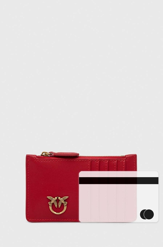 Δερμάτινο πορτοφόλι Pinko κόκκινο 100251.A0GK