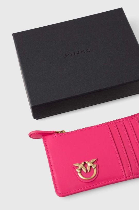 Pinko portfel skórzany fioletowy 100251.A0GK