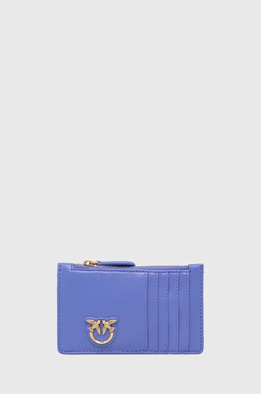 Δερμάτινο πορτοφόλι Pinko λείο δέρμα μωβ 100251.A0GK