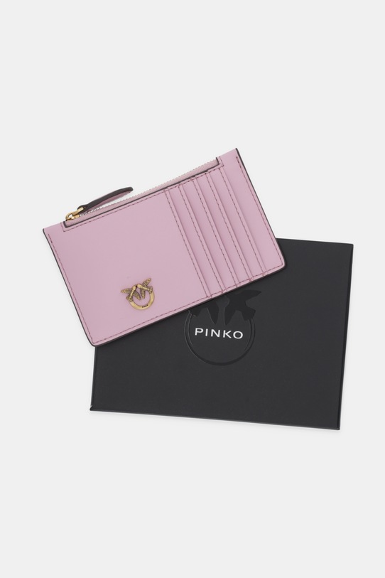 Pinko portfel skórzany różowy 100251.A0F1