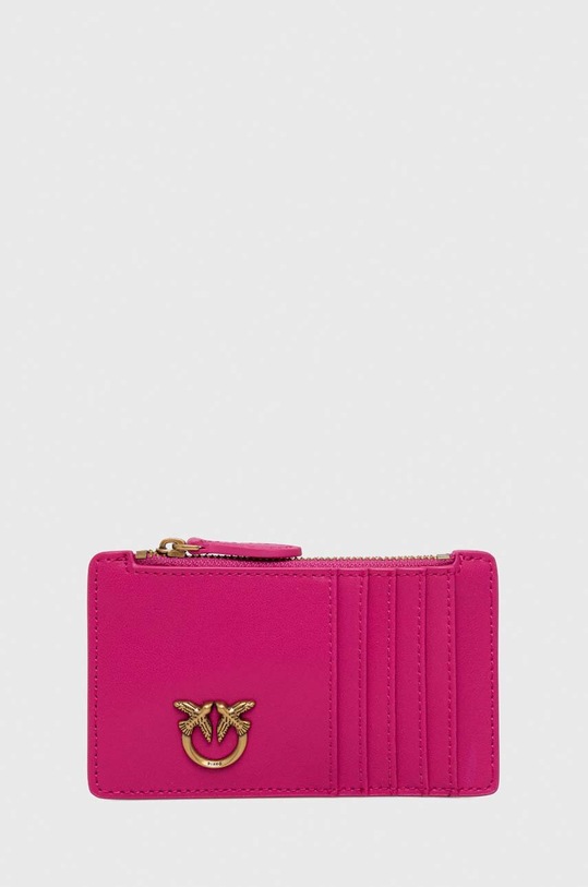 Pinko portofel de piele piele roz 100251.A0F1