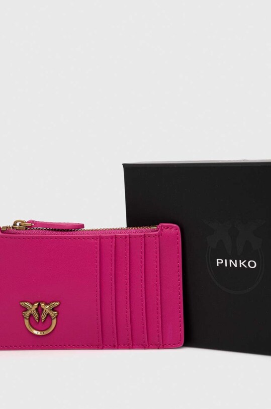 Pinko portofel de piele roz 100251.A0F1