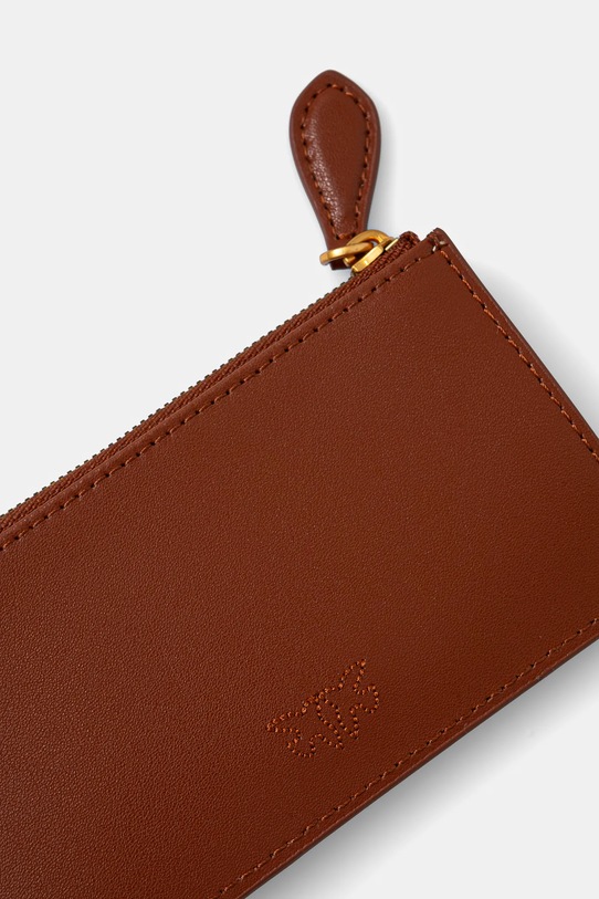 Kožená peněženka Pinko 100251.A0F1 hnědá NC00