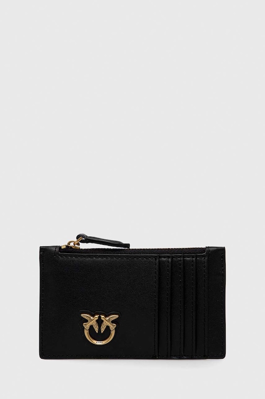 Kožená peňaženka Pinko usňová koža čierna 100251.A0F1