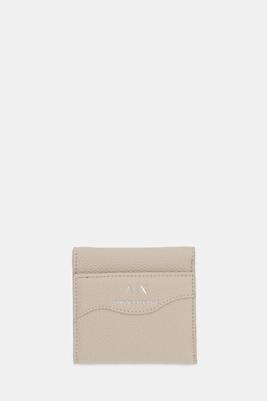 Armani Exchange portofel imitatie de piele bej 948530.CC783