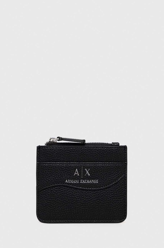 Armani Exchange portofel imitatie de piele negru 948539.CC783