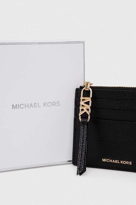 Kožená peněženka MICHAEL Michael Kors černá 34S3G8ED1L