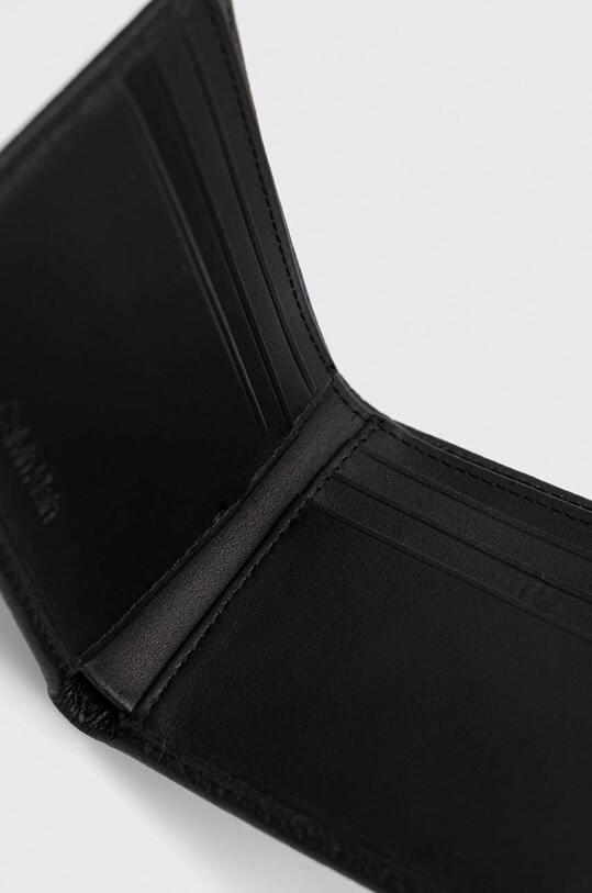 Δερμάτινο πορτοφόλι Calvin Klein μαύρο K50K509994.PPYX