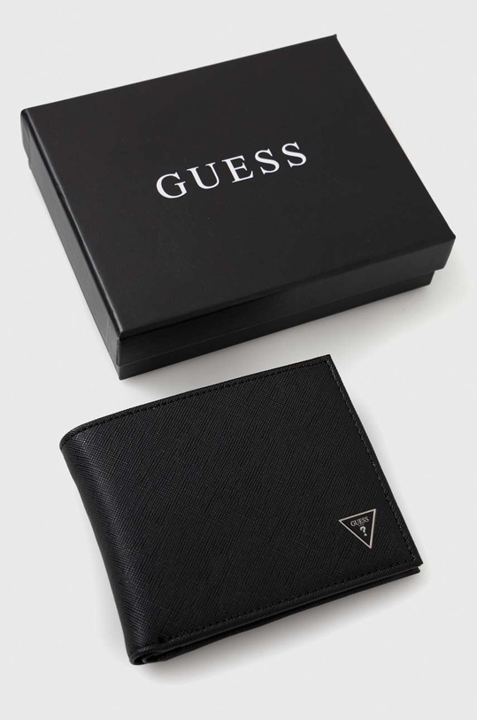 Guess portofel negru SMECRS.LEA24