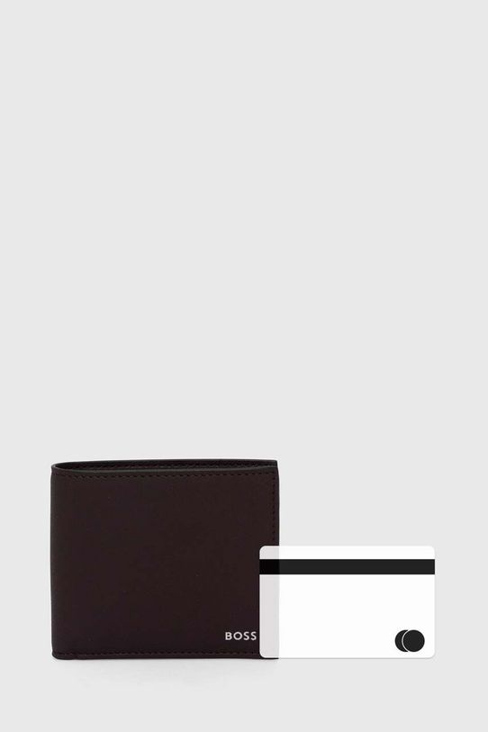 BOSS portofel de piele 50485599 violet