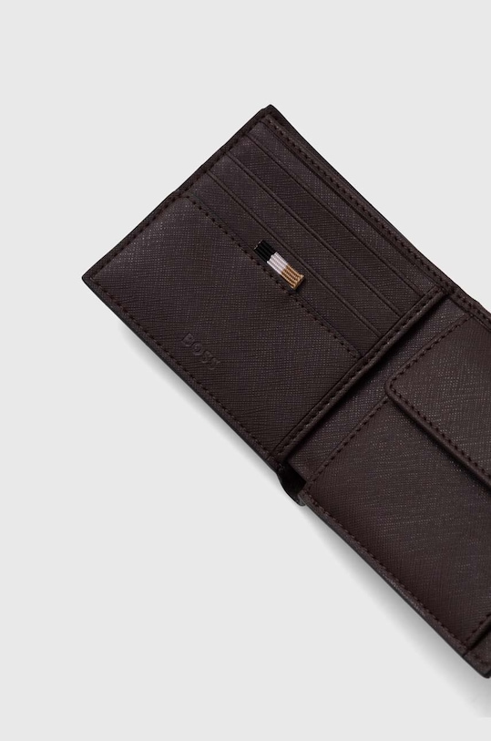 Akcesoria BOSS portfel skórzany 50485599 fioletowy