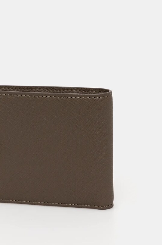 BOSS portfel skórzany 50485599 zielony AW24