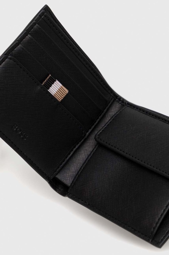 Akcesoria BOSS portfel skórzany 50485599 czarny