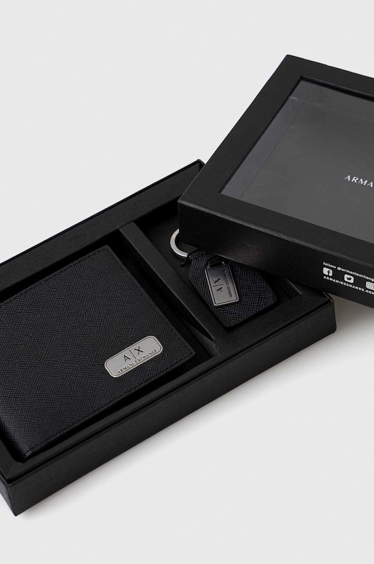 Kožená peněženka a klíčenka Armani Exchange 958487.CC843