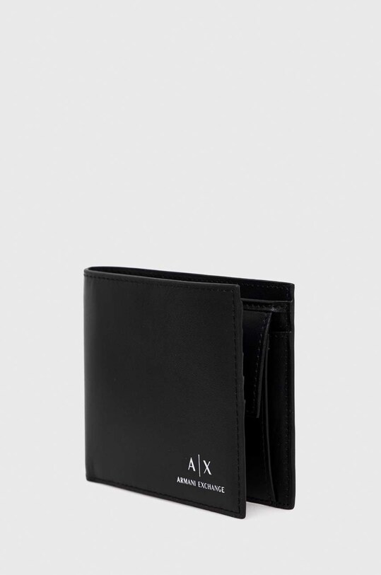 Doplnky Kožená peňaženka a kľúčenka Armani Exchange 958487.CC845 čierna