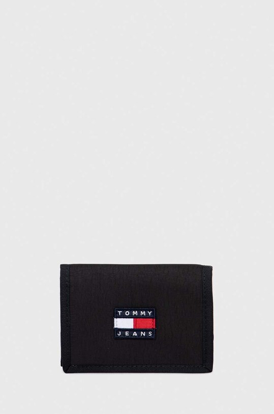Кошелек Tommy Jeans гладкий чёрный AM0AM11032.PPYX