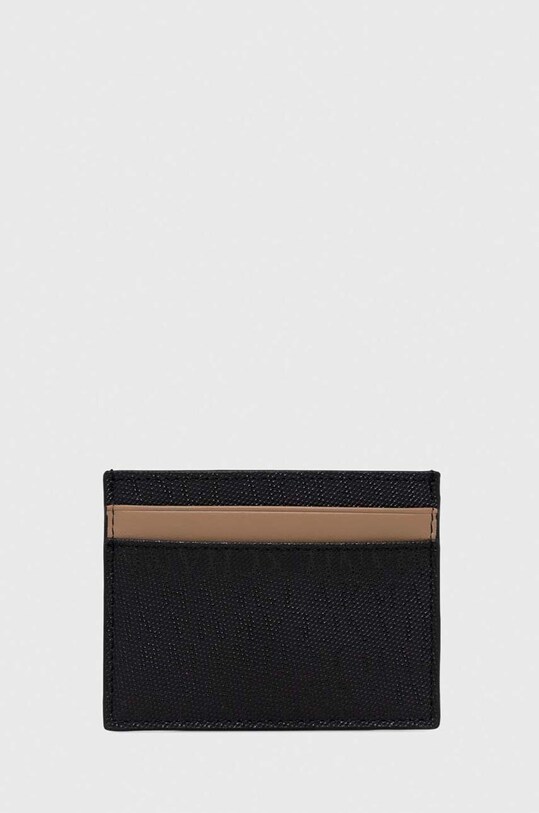 Armani Exchange etui na karty skóra licowa czarny 958053.CC831