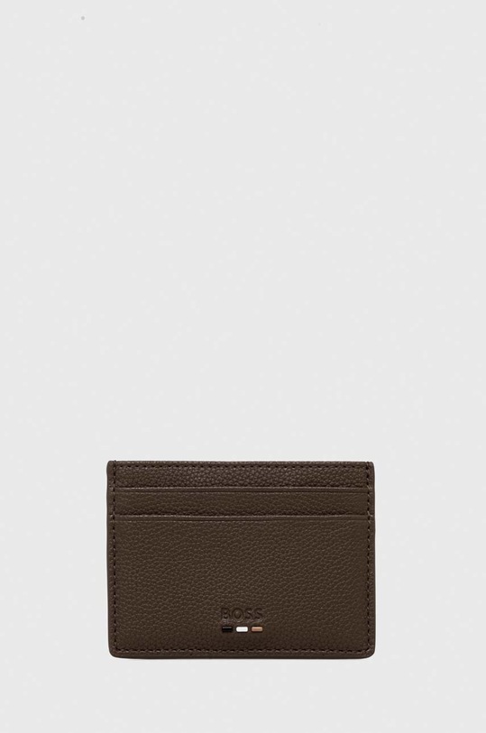 BOSS port-card imitatie de piele maro 50491948