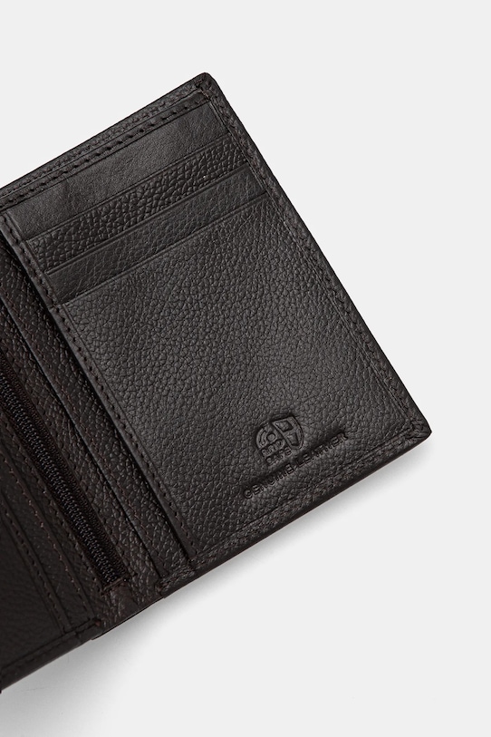 Kožená peňaženka Aeronautica Militare hnedá AM105