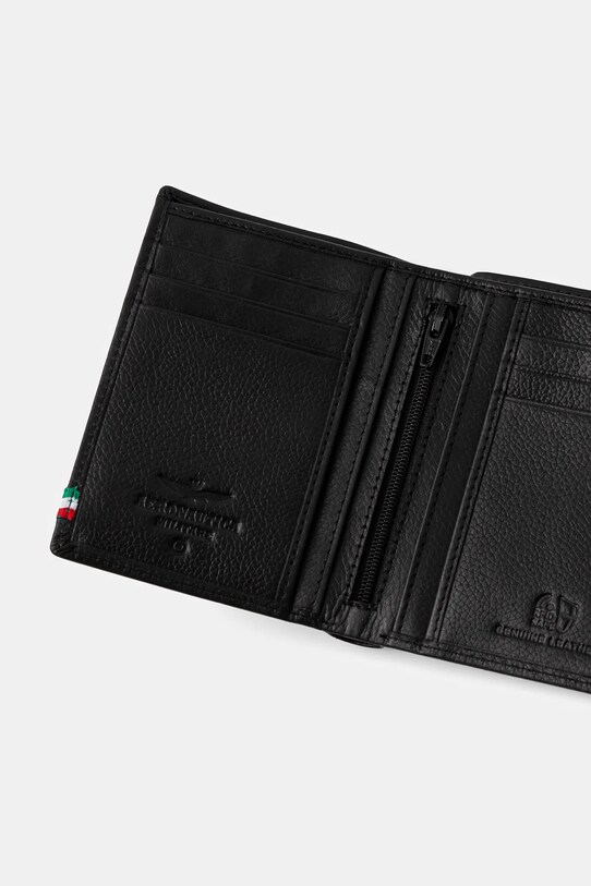 Accesorii Aeronautica Militare portofel de piele AM105 negru
