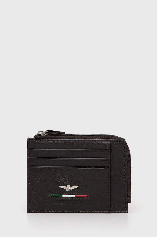 Peňaženka Aeronautica Militare usňová koža hnedá AM153