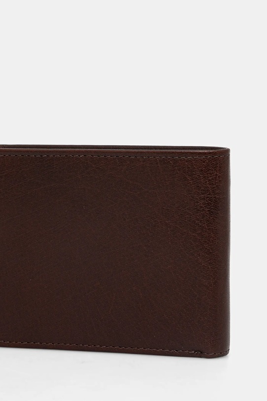 Akcesoria Aeronautica Militare portfel skórzany AM172 brązowy