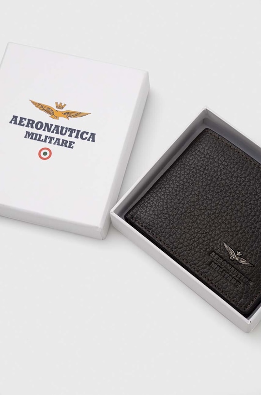 Aeronautica Militare portofel de piele maro AM180