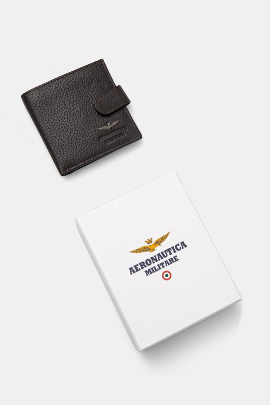 Kožni novčanik Aeronautica Militare smeđa AM184