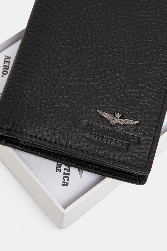 Aeronautica Militare portfel skórzany czarny AM186