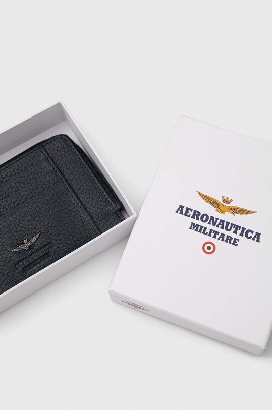 Аксесуари Шкіряний гаманець Aeronautica Militare AM187 темно-синій
