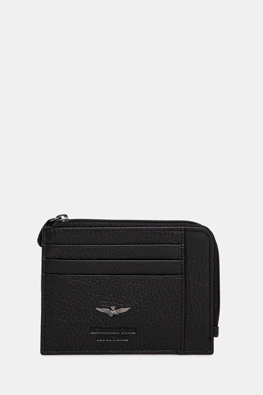 Aeronautica Militare portofel de piele piele negru AM187