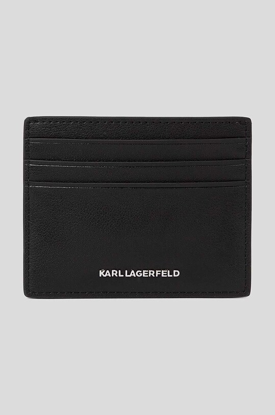 Kožená peněženka Karl Lagerfeld 230W3214 černá AA00