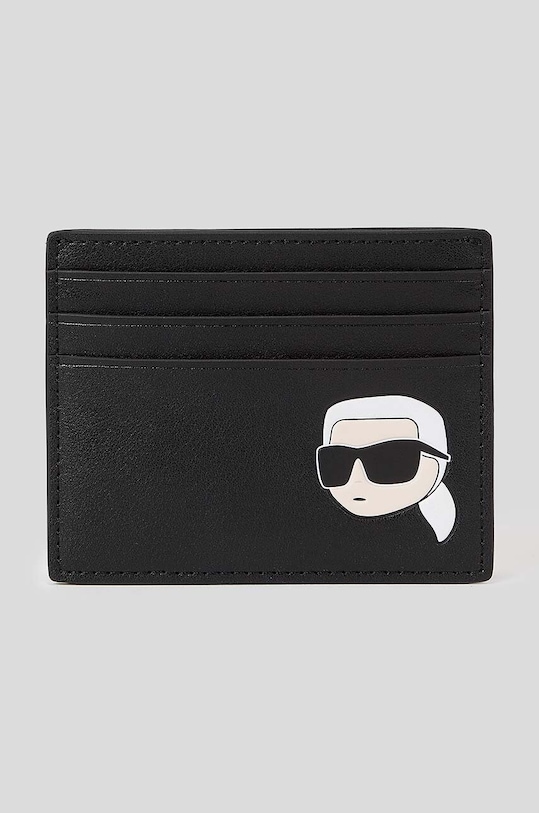 Karl Lagerfeld portfel skórzany 230W3214 czarny
