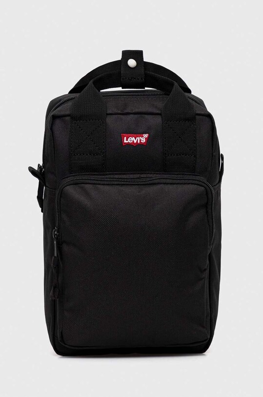 Рюкзак Levi's гладкий чорний D7571.0001