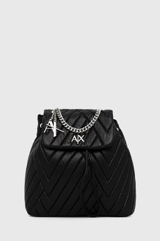 Рюкзак Armani Exchange женский цвет чёрный маленький однотонный ...