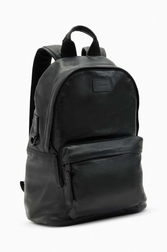 AllSaints plecak skórzany CARABINER BACKPACK MB519X czarny